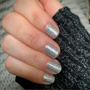 *Retired* Color Street: Fort Worth It | Silver Metallic Glitter Sparkle Party